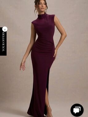Club L London Plum Lanetta Dress